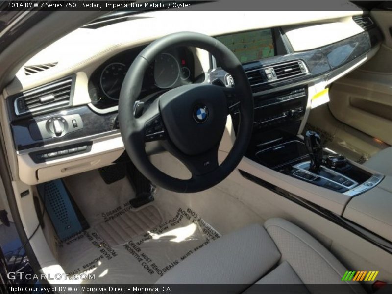 Imperial Blue Metallic / Oyster 2014 BMW 7 Series 750Li Sedan