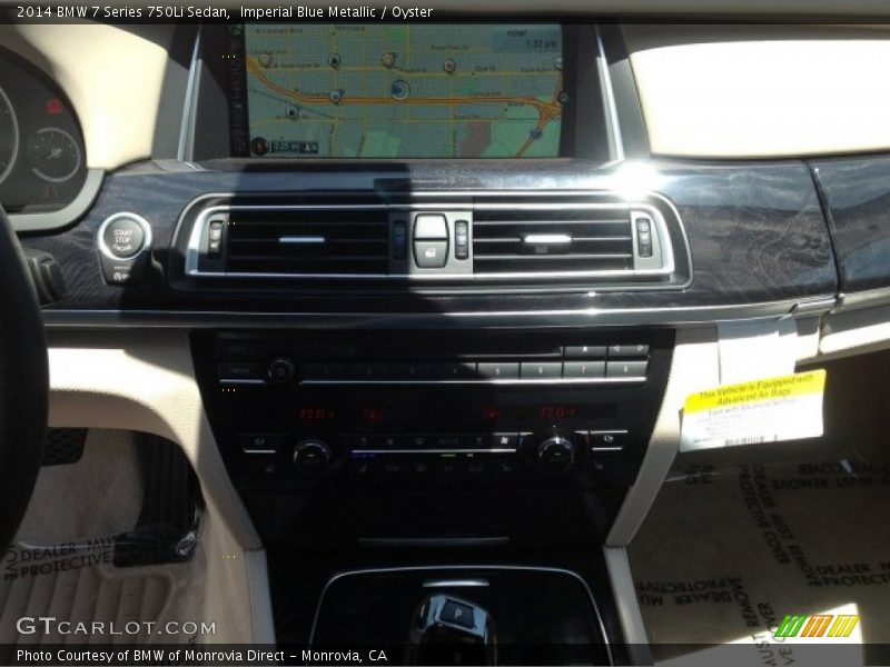 Imperial Blue Metallic / Oyster 2014 BMW 7 Series 750Li Sedan