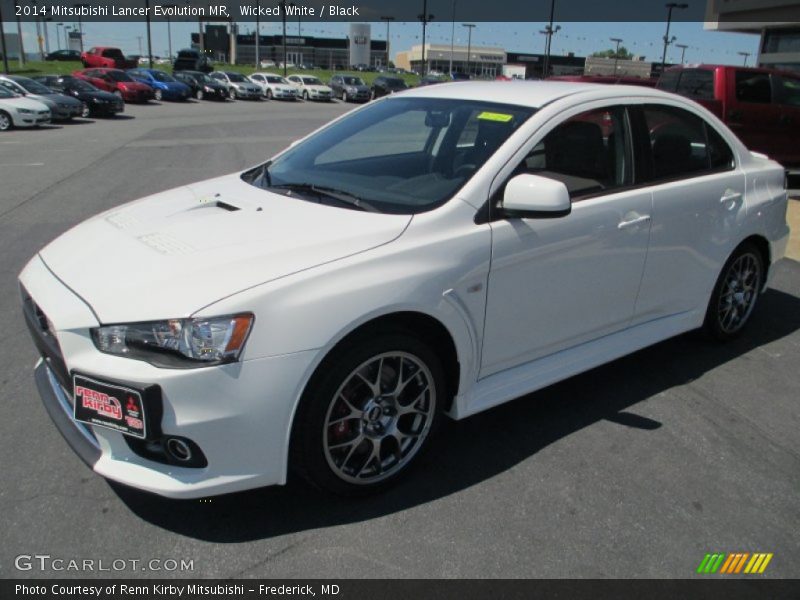 Wicked White / Black 2014 Mitsubishi Lancer Evolution MR