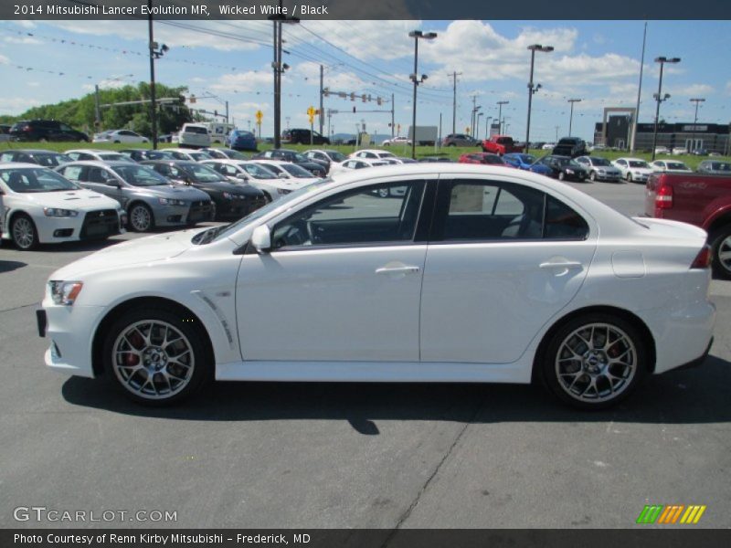 Wicked White / Black 2014 Mitsubishi Lancer Evolution MR