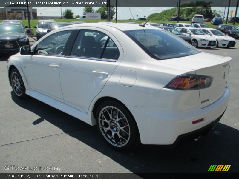Wicked White / Black 2014 Mitsubishi Lancer Evolution MR