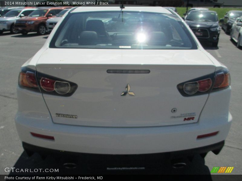 Wicked White / Black 2014 Mitsubishi Lancer Evolution MR