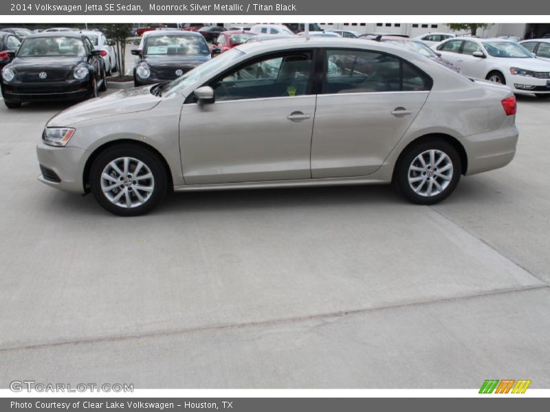 Moonrock Silver Metallic / Titan Black 2014 Volkswagen Jetta SE Sedan