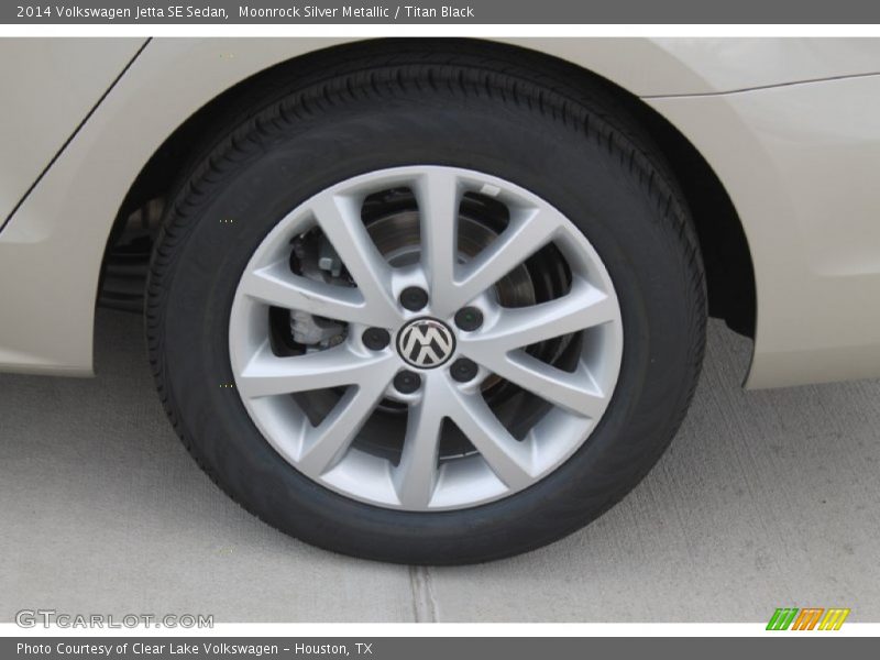 Moonrock Silver Metallic / Titan Black 2014 Volkswagen Jetta SE Sedan
