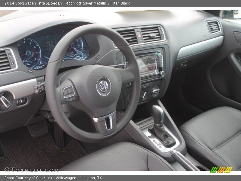 Moonrock Silver Metallic / Titan Black 2014 Volkswagen Jetta SE Sedan