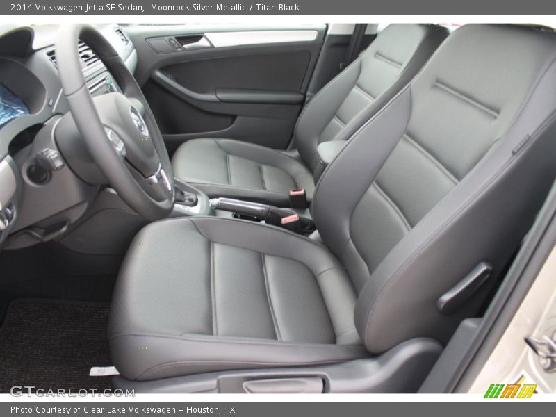 Moonrock Silver Metallic / Titan Black 2014 Volkswagen Jetta SE Sedan