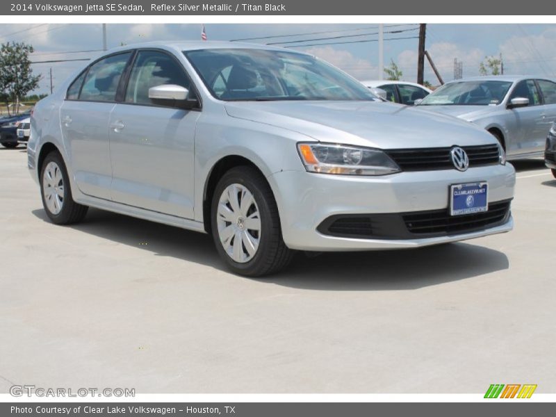 Reflex Silver Metallic / Titan Black 2014 Volkswagen Jetta SE Sedan