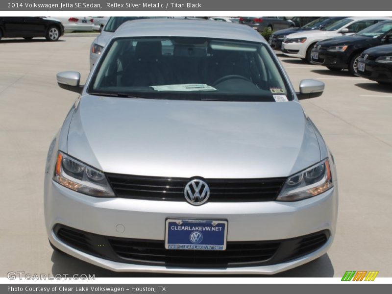 Reflex Silver Metallic / Titan Black 2014 Volkswagen Jetta SE Sedan