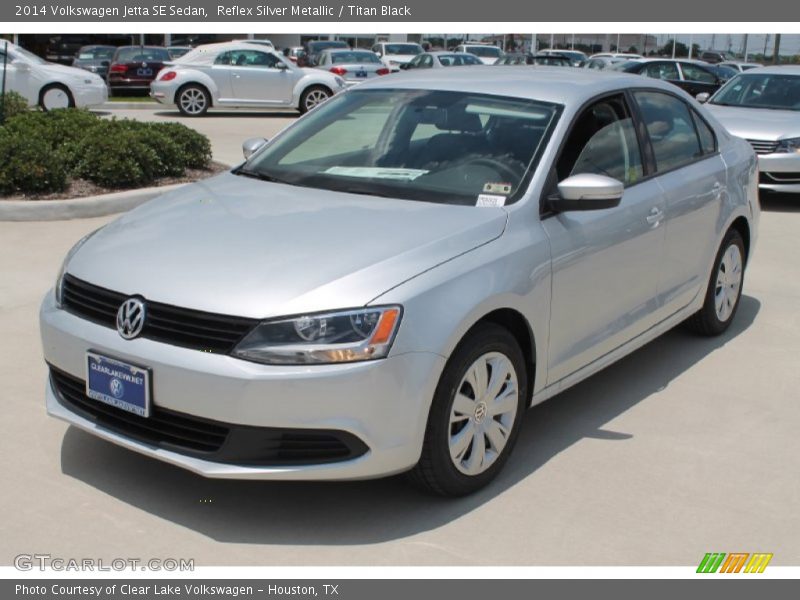 Reflex Silver Metallic / Titan Black 2014 Volkswagen Jetta SE Sedan