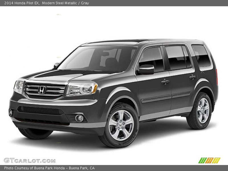 Modern Steel Metallic / Gray 2014 Honda Pilot EX
