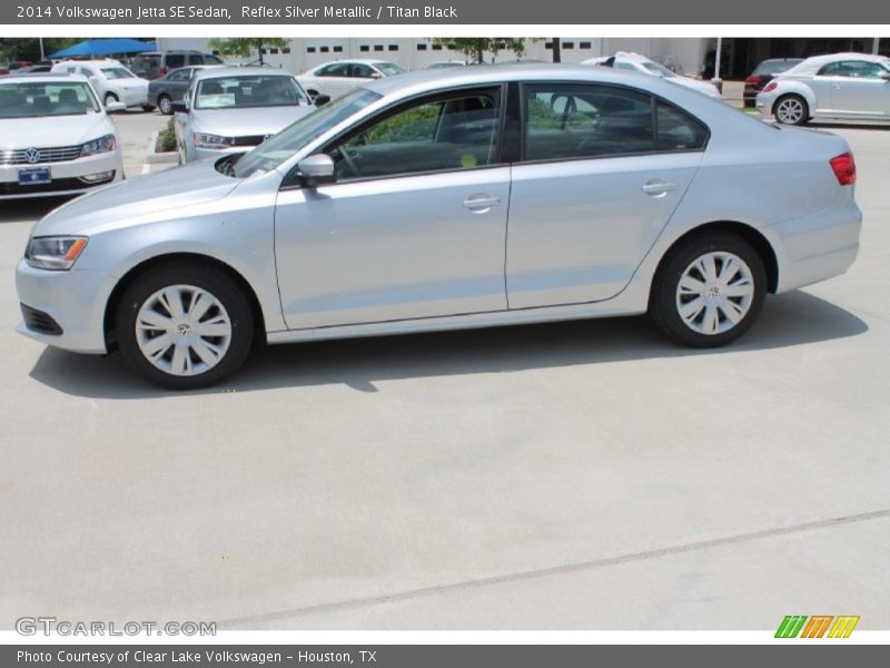 Reflex Silver Metallic / Titan Black 2014 Volkswagen Jetta SE Sedan