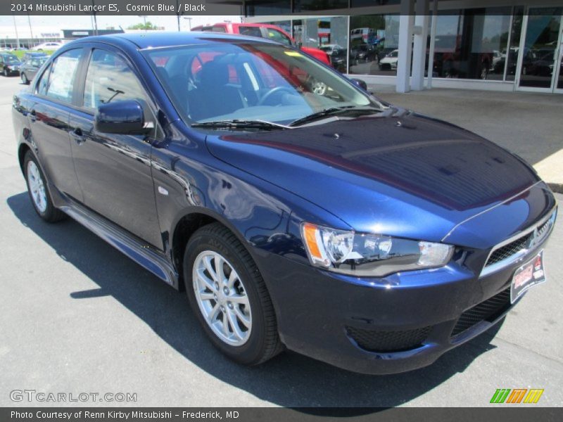 Cosmic Blue / Black 2014 Mitsubishi Lancer ES
