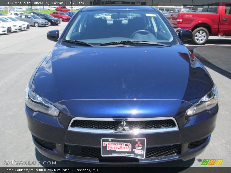 Cosmic Blue / Black 2014 Mitsubishi Lancer ES