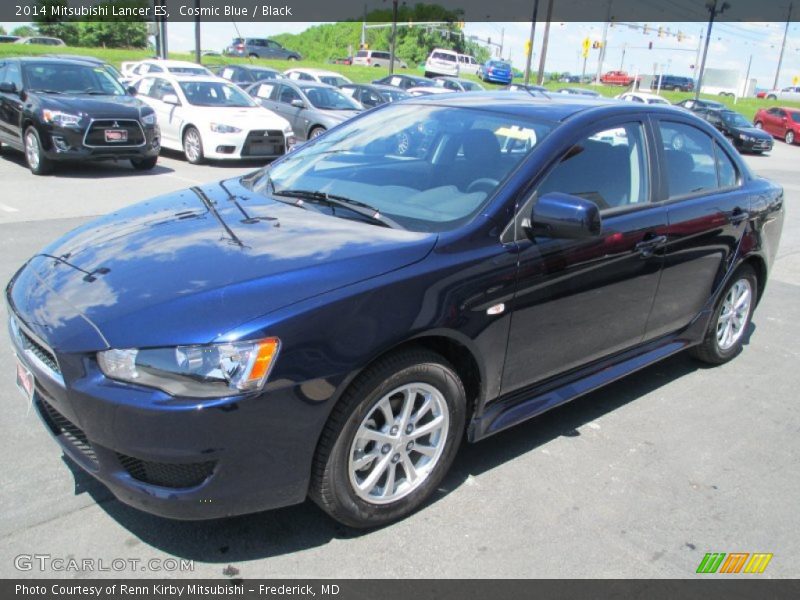 Cosmic Blue / Black 2014 Mitsubishi Lancer ES