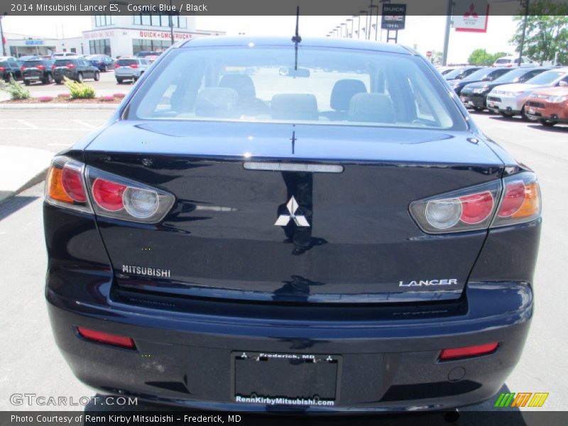 Cosmic Blue / Black 2014 Mitsubishi Lancer ES