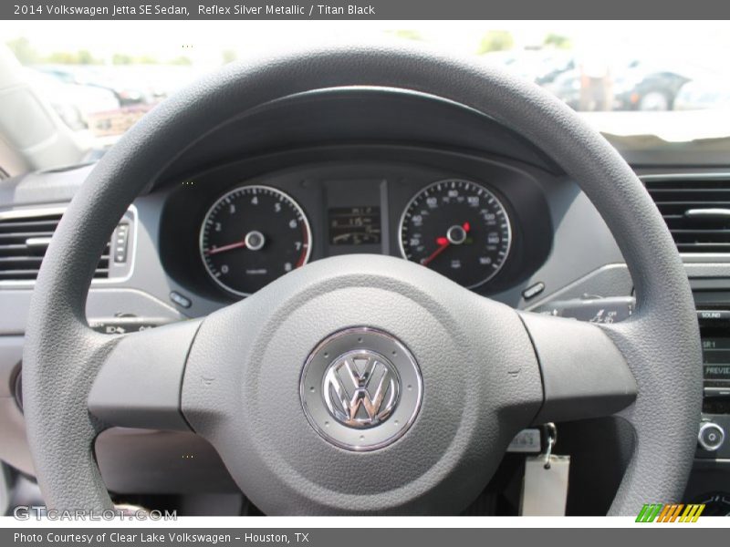 Reflex Silver Metallic / Titan Black 2014 Volkswagen Jetta SE Sedan