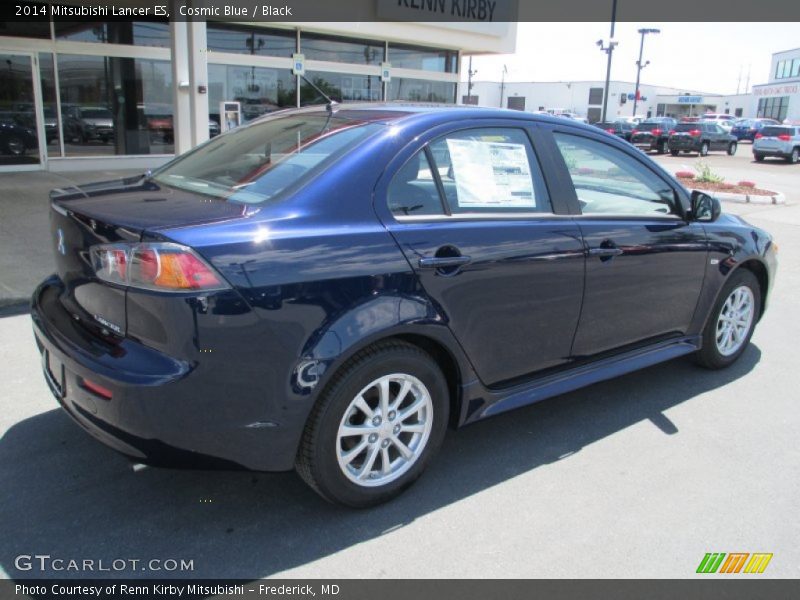 Cosmic Blue / Black 2014 Mitsubishi Lancer ES