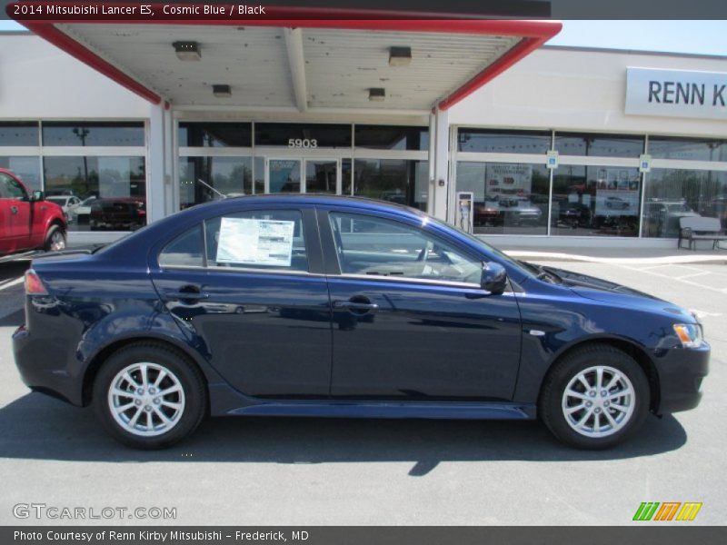 Cosmic Blue / Black 2014 Mitsubishi Lancer ES