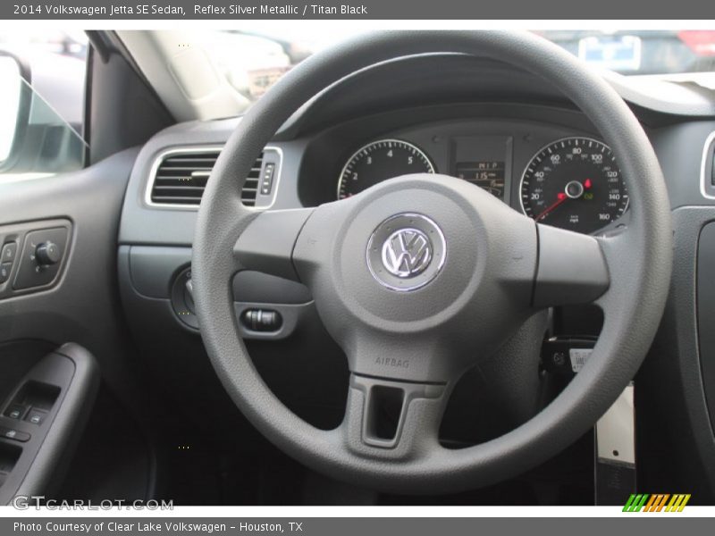 Reflex Silver Metallic / Titan Black 2014 Volkswagen Jetta SE Sedan