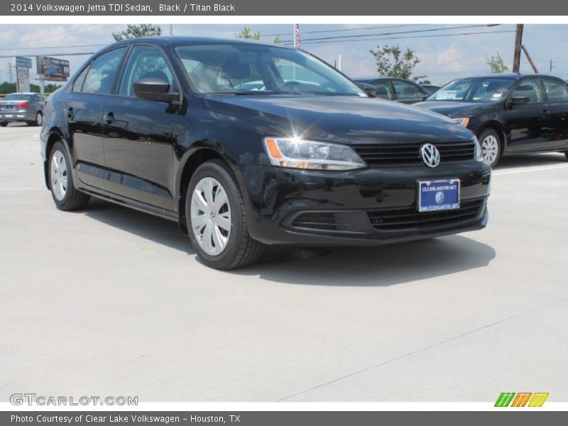 Black / Titan Black 2014 Volkswagen Jetta TDI Sedan