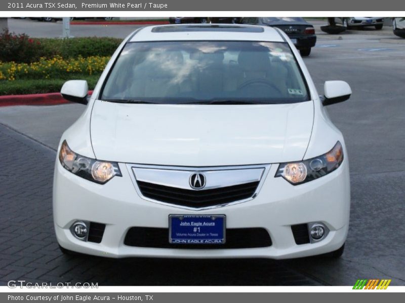 Premium White Pearl / Taupe 2011 Acura TSX Sedan