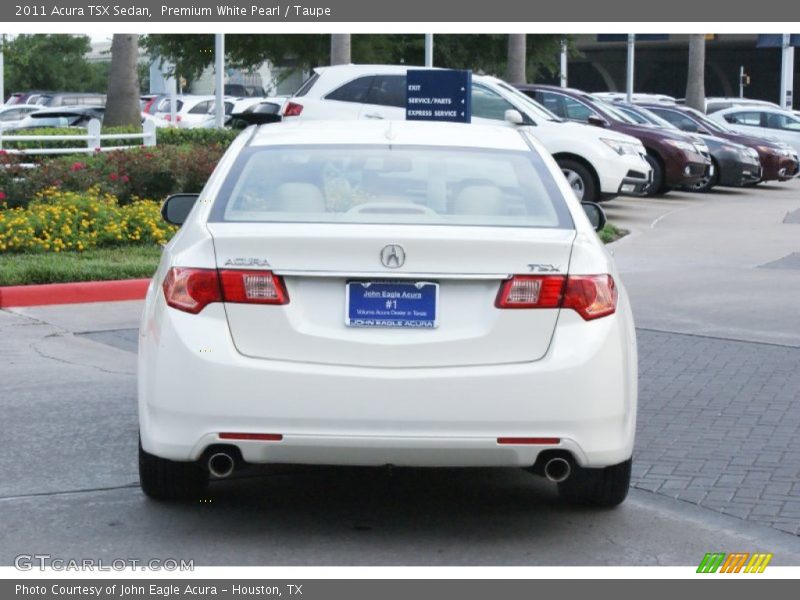 Premium White Pearl / Taupe 2011 Acura TSX Sedan