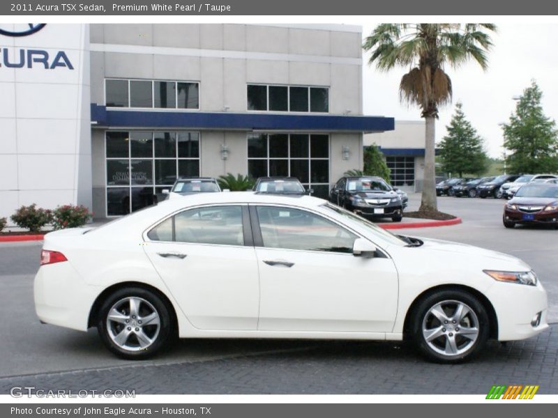 Premium White Pearl / Taupe 2011 Acura TSX Sedan
