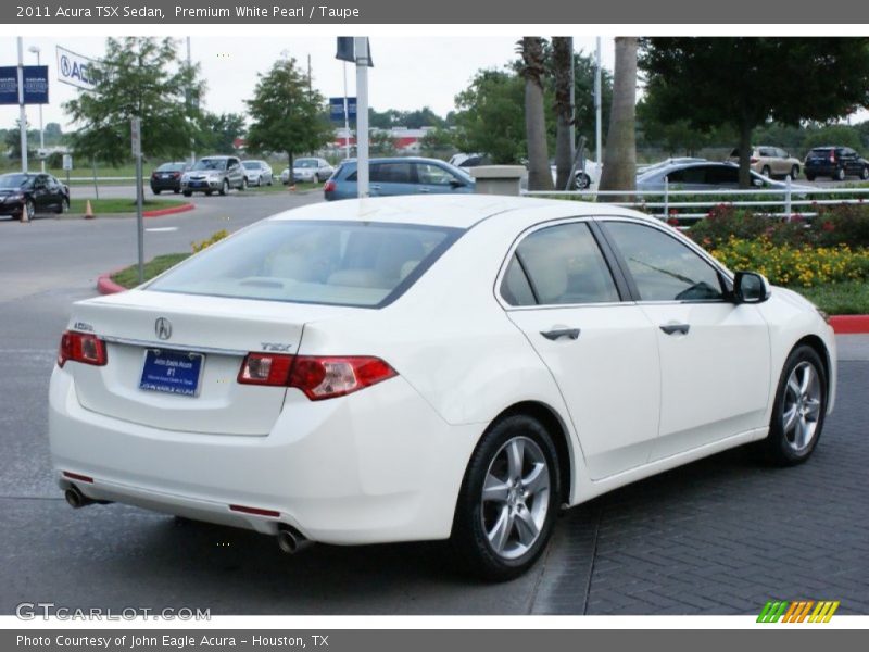 Premium White Pearl / Taupe 2011 Acura TSX Sedan