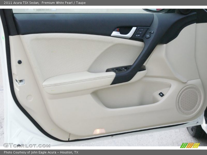 Premium White Pearl / Taupe 2011 Acura TSX Sedan