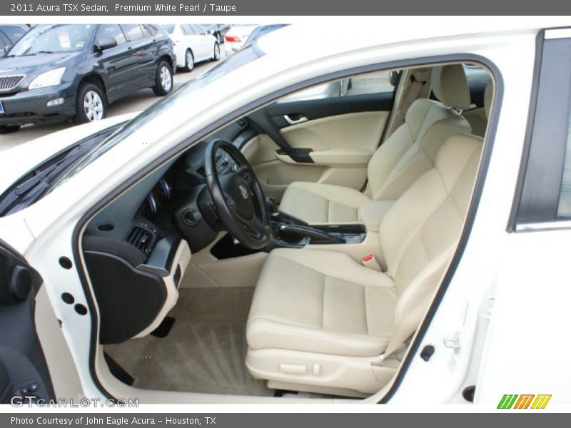 Premium White Pearl / Taupe 2011 Acura TSX Sedan