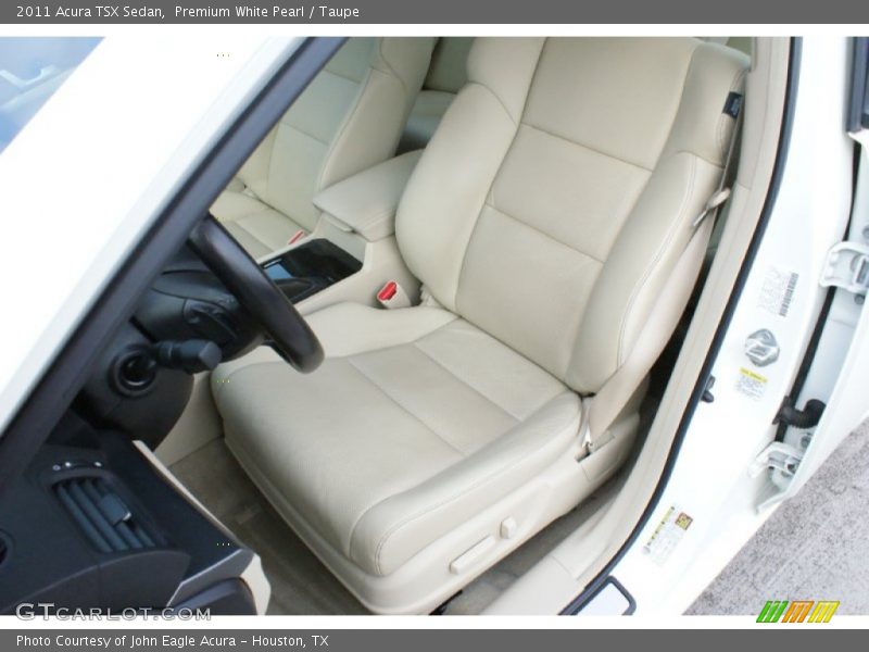 Premium White Pearl / Taupe 2011 Acura TSX Sedan