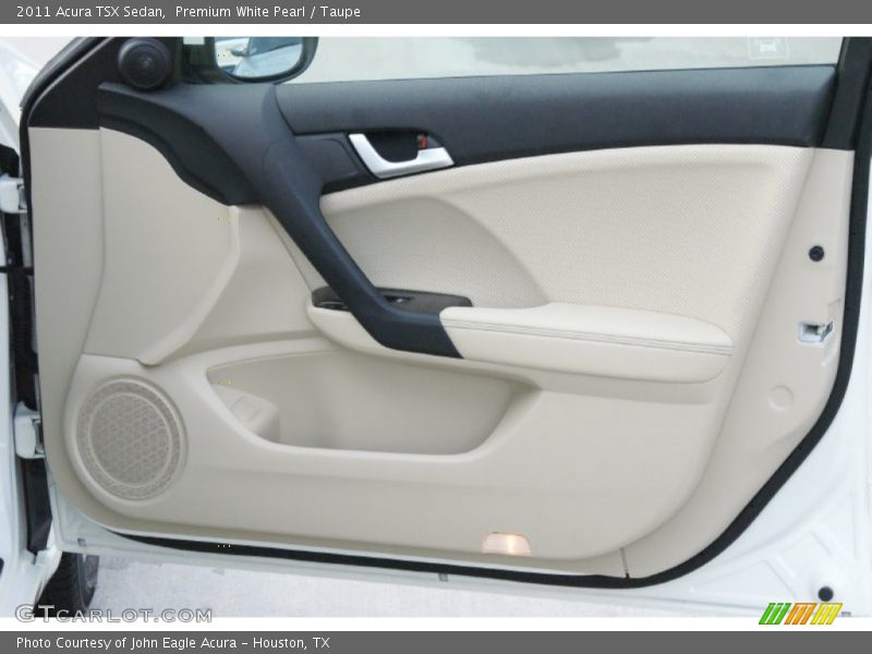 Premium White Pearl / Taupe 2011 Acura TSX Sedan