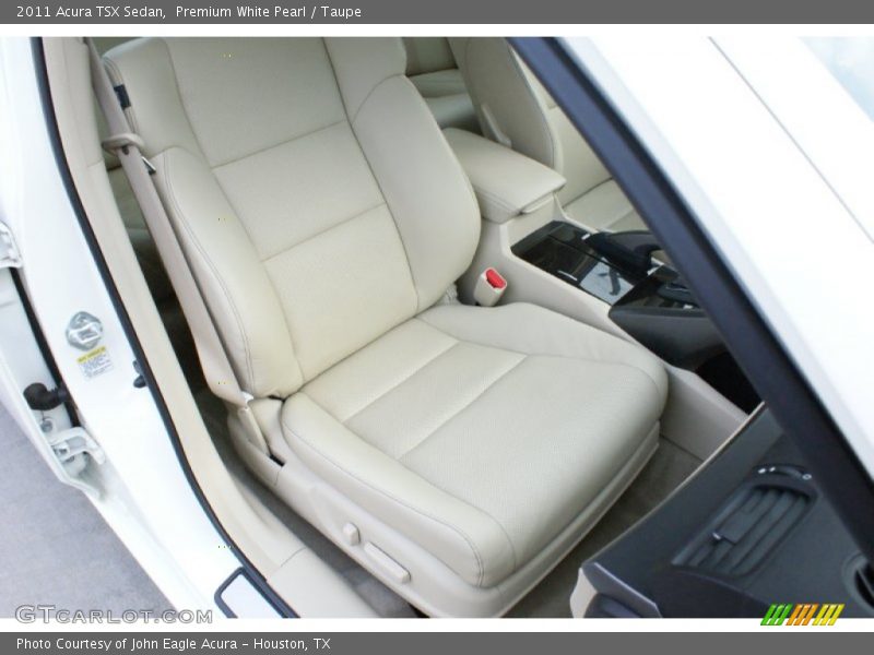 Premium White Pearl / Taupe 2011 Acura TSX Sedan