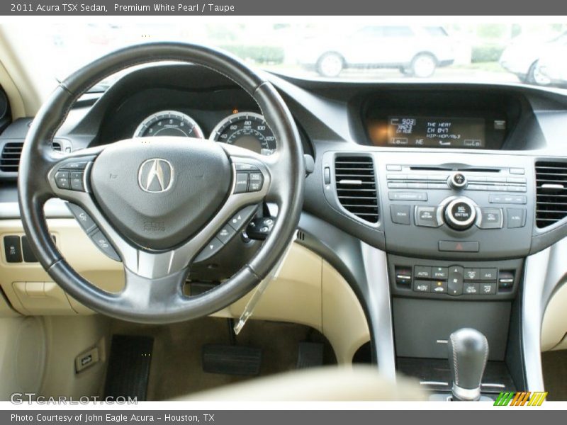 Premium White Pearl / Taupe 2011 Acura TSX Sedan