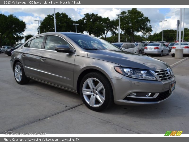 Light Brown Metallic / Black 2013 Volkswagen CC Sport