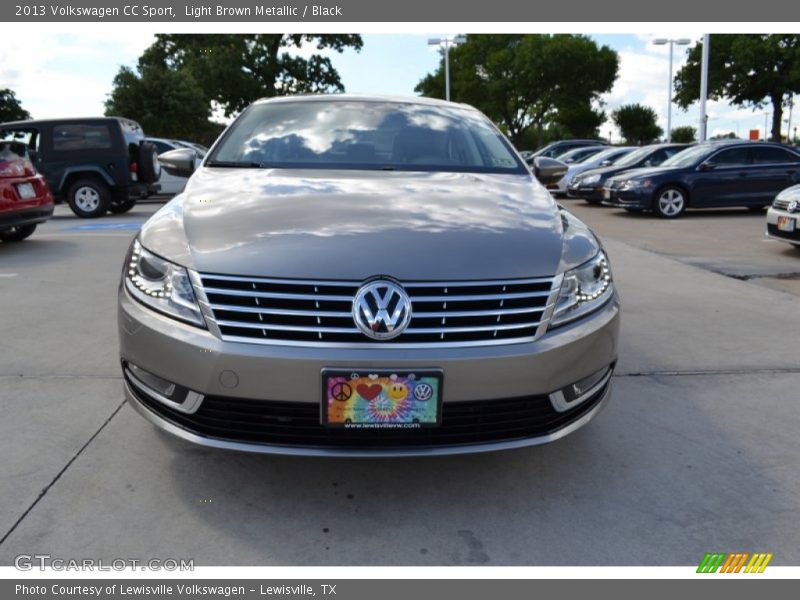 Light Brown Metallic / Black 2013 Volkswagen CC Sport