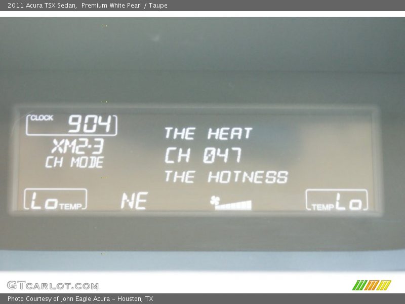 Premium White Pearl / Taupe 2011 Acura TSX Sedan