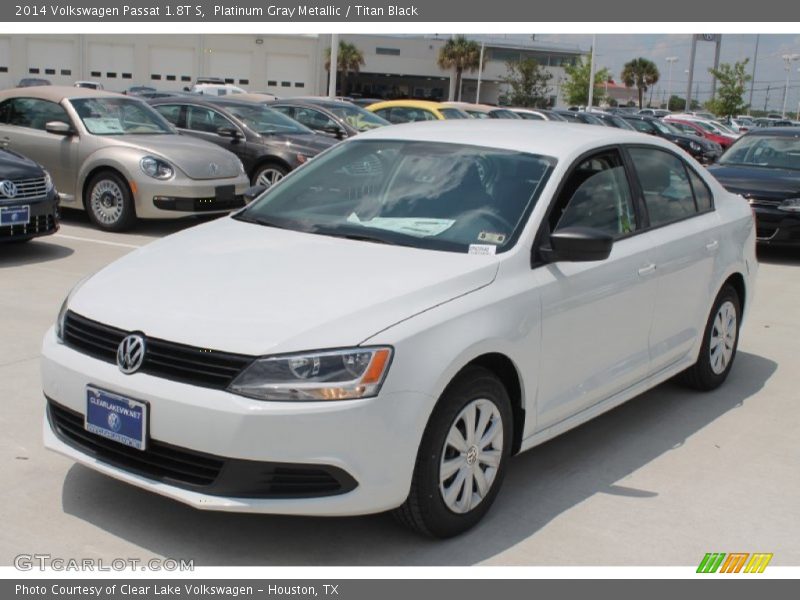 Platinum Gray Metallic / Titan Black 2014 Volkswagen Passat 1.8T S