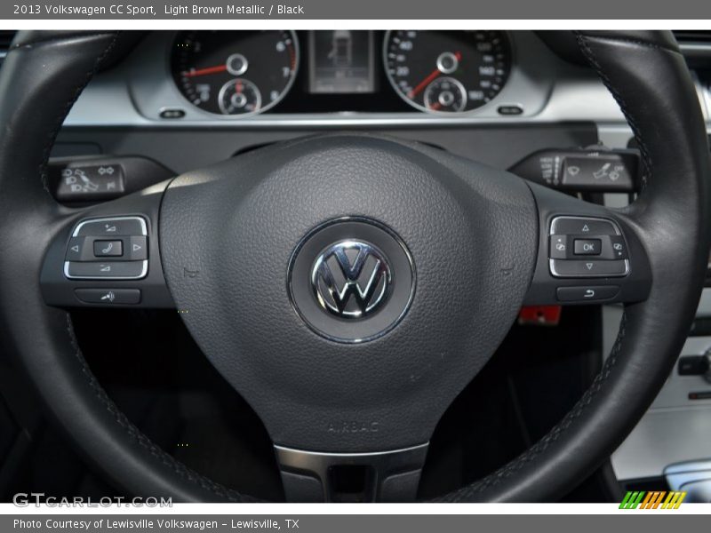 Light Brown Metallic / Black 2013 Volkswagen CC Sport