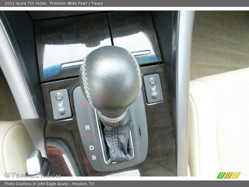 Premium White Pearl / Taupe 2011 Acura TSX Sedan