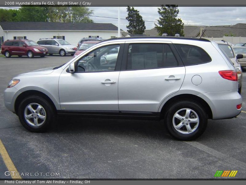 Bright Silver / Gray 2008 Hyundai Santa Fe GLS