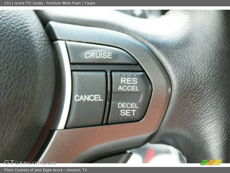 Premium White Pearl / Taupe 2011 Acura TSX Sedan