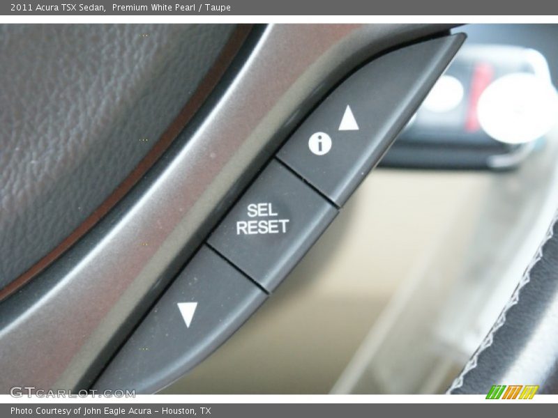 Premium White Pearl / Taupe 2011 Acura TSX Sedan