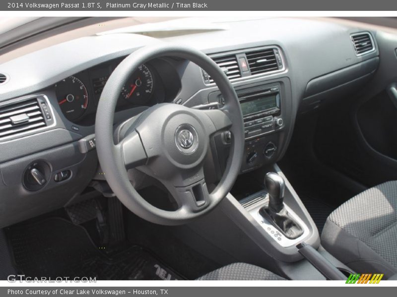 Platinum Gray Metallic / Titan Black 2014 Volkswagen Passat 1.8T S