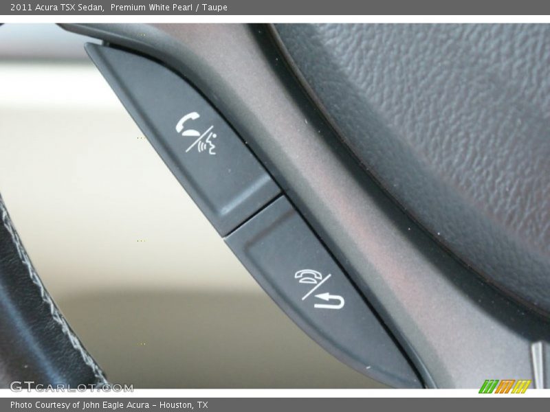 Premium White Pearl / Taupe 2011 Acura TSX Sedan