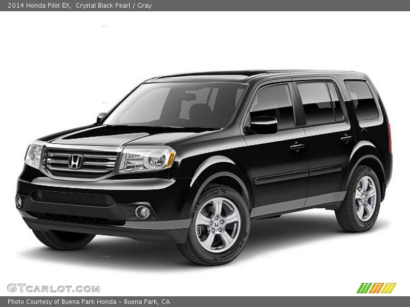 Crystal Black Pearl / Gray 2014 Honda Pilot EX