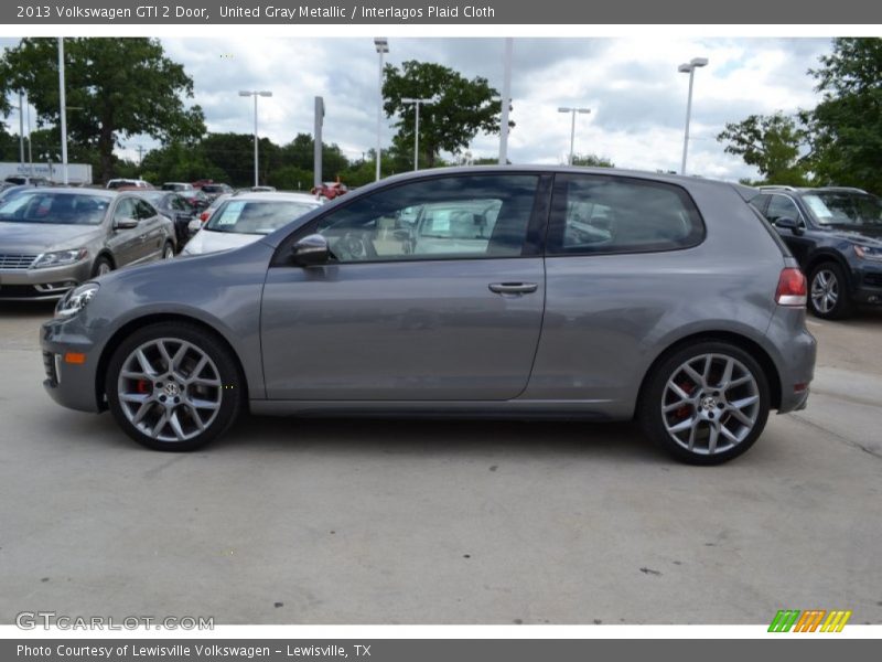 United Gray Metallic / Interlagos Plaid Cloth 2013 Volkswagen GTI 2 Door