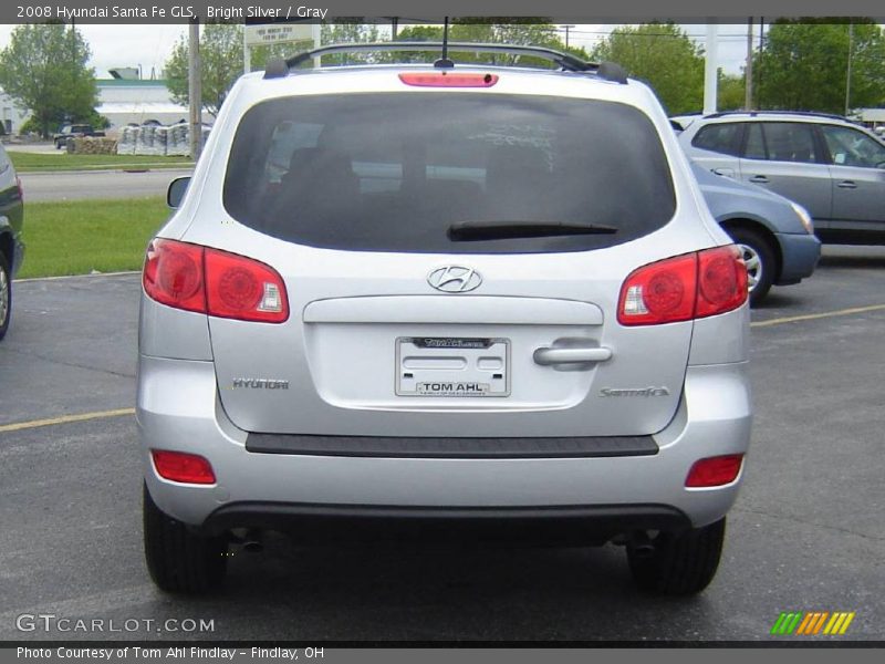 Bright Silver / Gray 2008 Hyundai Santa Fe GLS