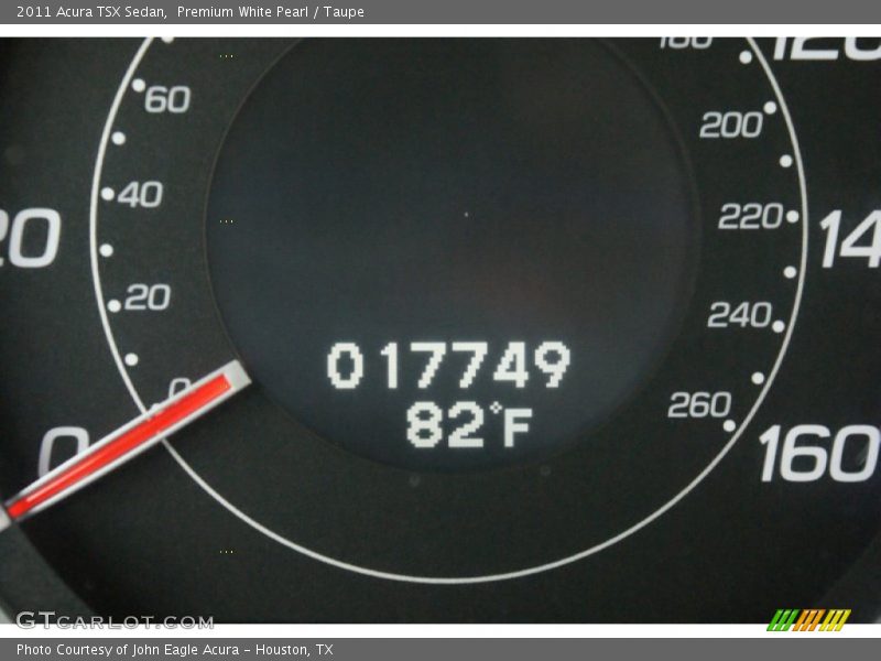 Premium White Pearl / Taupe 2011 Acura TSX Sedan