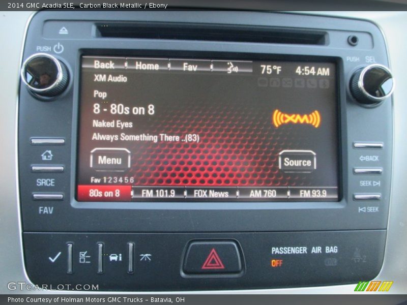 Carbon Black Metallic / Ebony 2014 GMC Acadia SLE